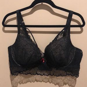 Black lace bra